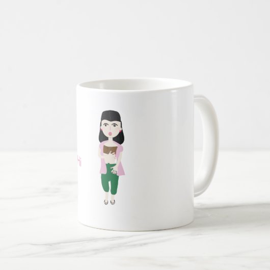 Tasse de bande dessinée (Devant droit)