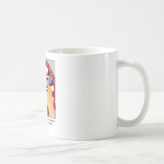 Tasse de bande dessinée d'acuponcture