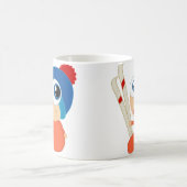 Tasse de bande dessinée de bébé de ski (Centre)