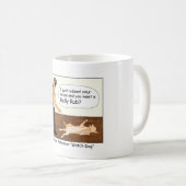 Tasse de bande dessinée de chien de garde de (Devant droit)