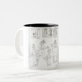 Tasse de bande dessinée de cuisine - customisée (Devant gauche)