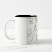 Tasse de bande dessinée de cuisine - customisée (Gauche)