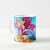 Tasse de bande dessinée de dauphin d'amusement (Devant gauche)