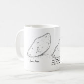 Tasse de bande dessinée de Non-Ainsi-Doux-Pommes (Devant gauche)