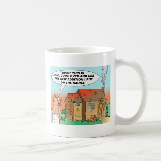 TASSE DE BANDE DESSINÉE DE SAUNA DE TOIVO ET (Droite)