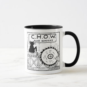 Tasse de bande dessinée de scierie de haineux de