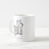 Tasse de bande dessinée d'hernie (Devant gauche)