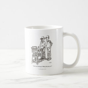 Tasse de bande dessinée d'hernie