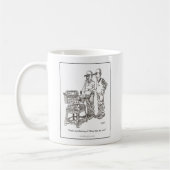 Tasse de bande dessinée d'hernie (Gauche)