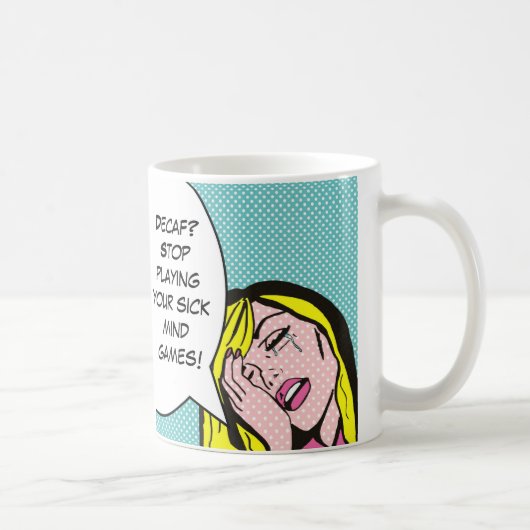 Tasse de bande dessinée d'humour de café (Droite)