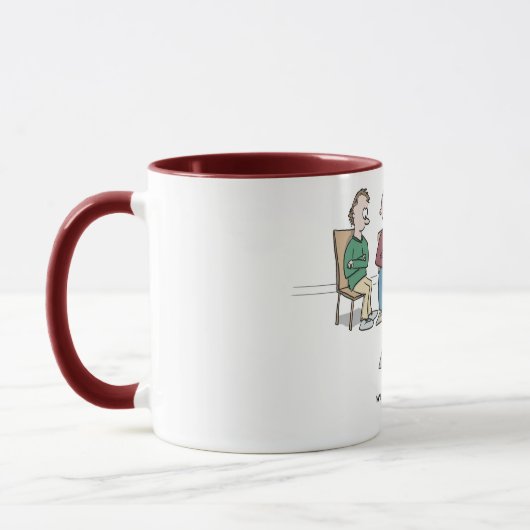Tasse de bande dessinée d'observateurs de poids (Gauche)