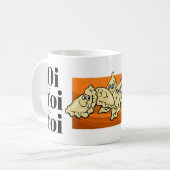 Tasse de bande dessinée d'Oi Yoi Yoi Perogies (Devant gauche)