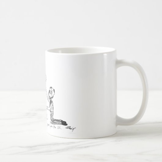 Tasse de bande dessinée - pantalon de costume (Droite)