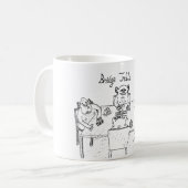Tasse de bande dessinée - trolls de pont (Devant gauche)