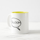 Tasse de bandes dessinées de ballon de prisonnier (Devant gauche)