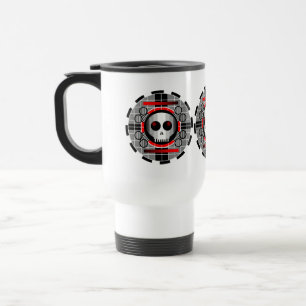 Tasse de banlieue Skull TV Round