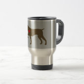 Tasse de banlieusard de chien de logo (Devant droit)