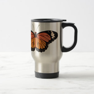 Tasse de banlieusard de voyage de papillon de