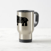 Tasse de banlieusard, rhinocéros africain (Devant droit)