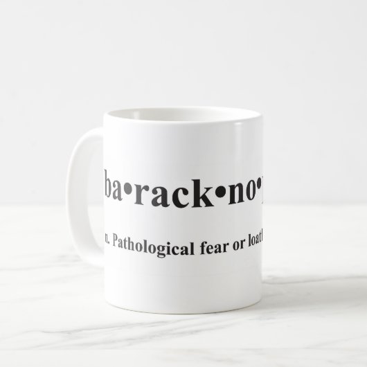 Tasse de Baracknophobia (Devant gauche)