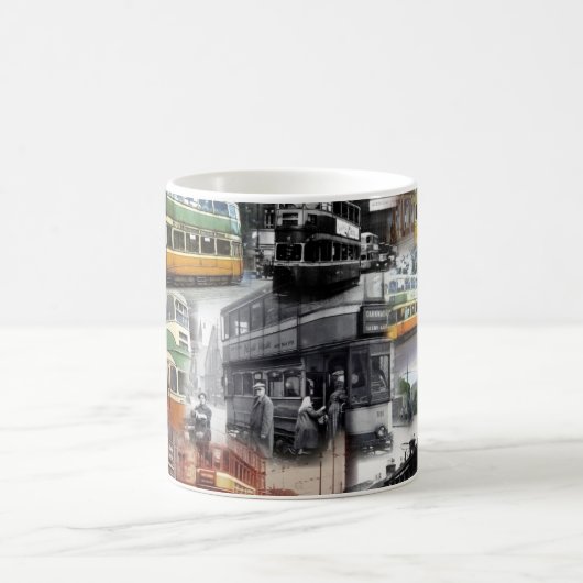 Tasse de base de coffe avec des images des trams (Centre)