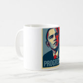 Tasse de base de progrès d'Obama (Devant gauche)