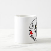 Tasse de base - singes de ninja d'amour d'I (Centre)