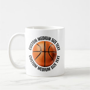 Tasse de basketball personnalisée de taille moyenn