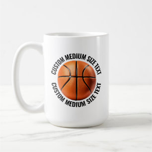 Tasse de basketball personnalisée de taille moyenn