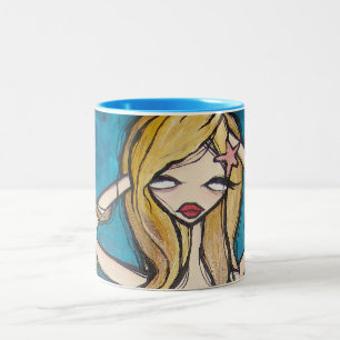 Tasse de "beaucoup d'eaux", bleue