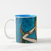 Tasse de "beaucoup d'eaux", bleue (Gauche)