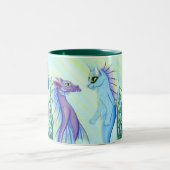 Tasse de beaux-arts de chat de sirène de dragon de (Centre)