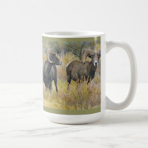 Tasse de beaux-arts de mouflons d'Amérique de