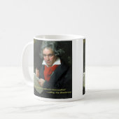 Tasse de Beethoven "à jouer sans passion " (Devant gauche)