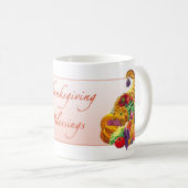 Tasse de BÉNÉDICTIONS de THANKSGIVING (Devant droit)