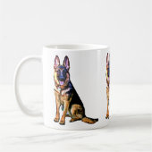 Tasse de berger allemand (Gauche)