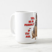 Tasse de berger allemand (Devant gauche)