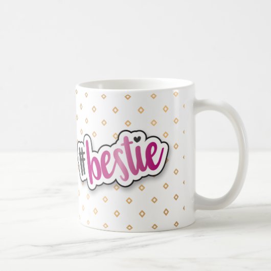 Tasse de Bestie avec l'effet rose d'aluminium (Droite)