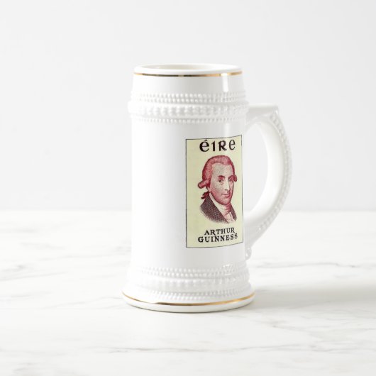 Tasse de bière d'Arthur Guinness (Devant droit)
