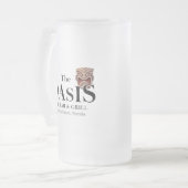 Tasse de bière de bar et grill de Tiki d'oasis (Devant gauche)