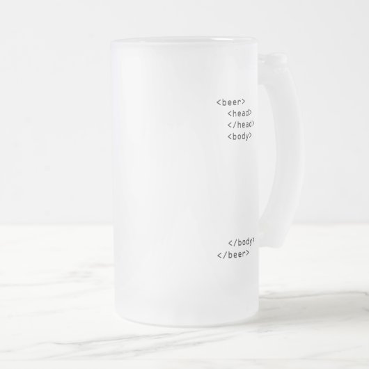 Tasse de bière de HTML (Devant droit)