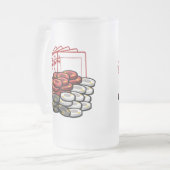 Tasse de bière de nuit de jeu de poker (Devant gauche)
