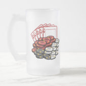 Tasse de bière de nuit de jeu de poker (Gauche)