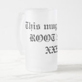 Tasse de bière de RACINE ! (Devant gauche)