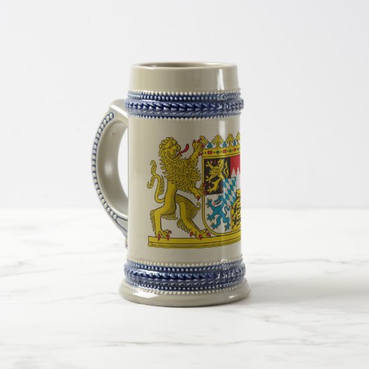 Tasse de bière de Stein de la Bavière (Bavière) (Devant gauche)