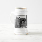 Tasse de bière drôle de chevaux (Devant gauche)