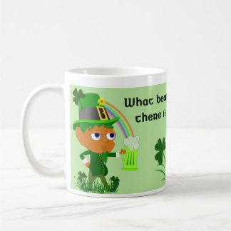 Tasse de bière drôle de lutin