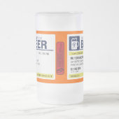 Tasse de bière drôle de prescription (Centre)