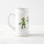 Tasse de bière drôle étrangère (Gauche)