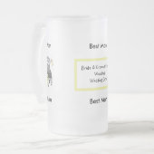 Tasse de bière en verre de noce (Devant gauche)